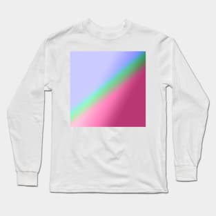 red blue green orange abstract texture Long Sleeve T-Shirt